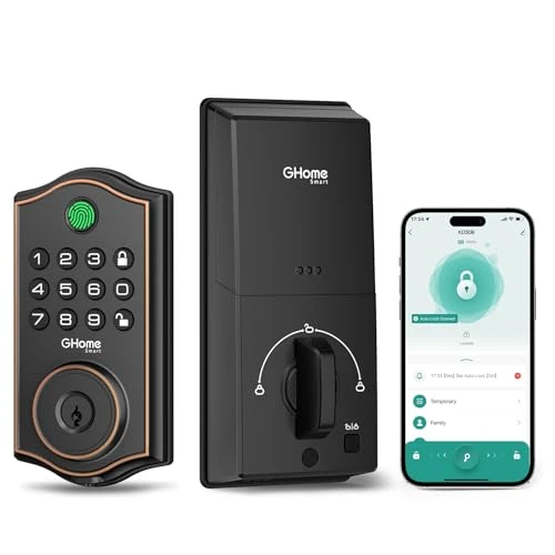 Smart Deadbolt Front Door Lock, GHome Smart