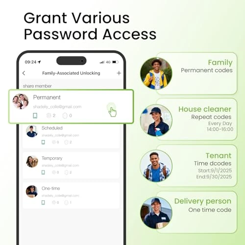 Smart Deadbolt Front Door Lock, GHome Smart