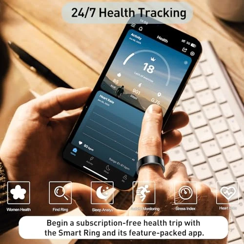 Smart Health Ring Fitness Tracker, Aichiken