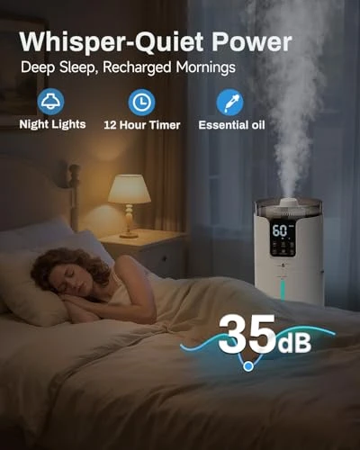 Smart Humidifier for Large Rooms — Air Moisturizers, Lacidoll
