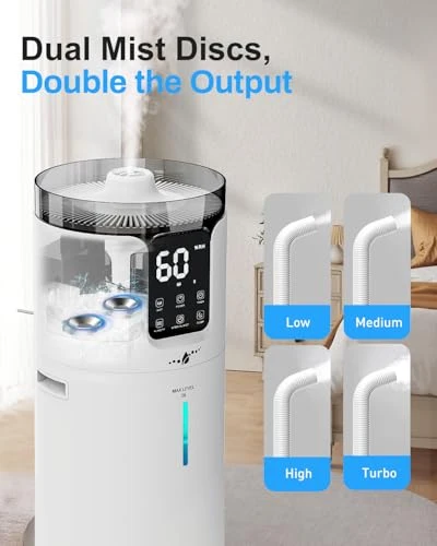 Smart Humidifier for Large Rooms — Air Moisturizers, Lacidoll