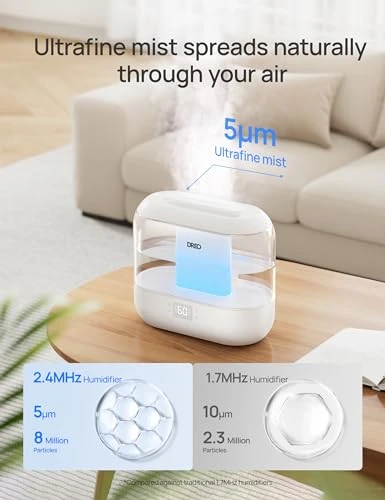 Smart Humidifier with Top Fill, 36-Hour Runtime, and Voice Control — Air Moisturizers, Dreo