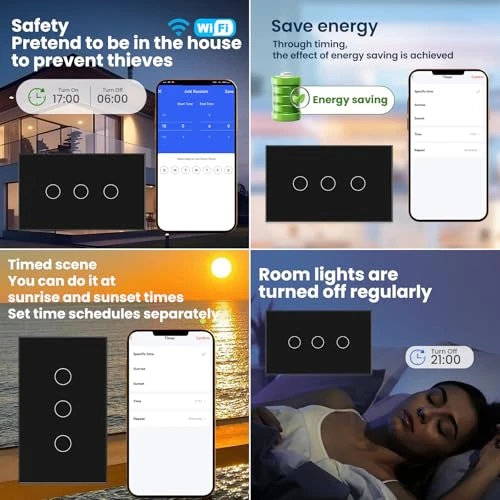 Smart Light Switch — Dimmer Switches, LOUYSGEN