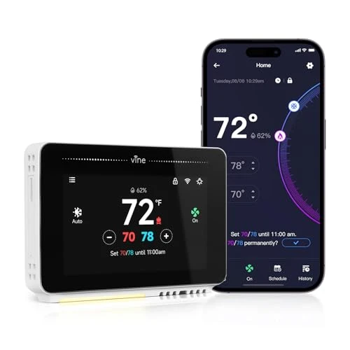 Smart Thermostat with Nightlight — HVAC Controls, vine
