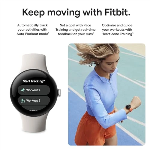 Smartwatch with Heart Rate Tracking, Stress Management, and Safety Features — Smart Watch, Google