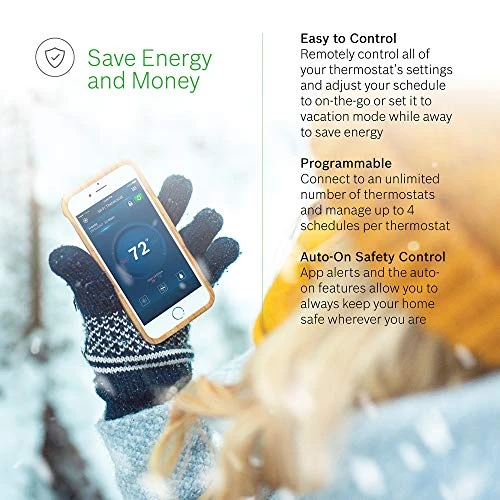 Wi-Fi Thermostat with Touch Screen and Safety Control — HVAC Controls, BOSCH