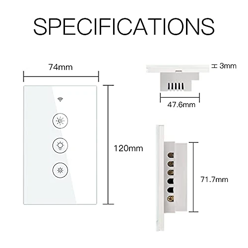 WiFi RF Smart Light Dimmer Switch — Dimmer Switches, MOES
