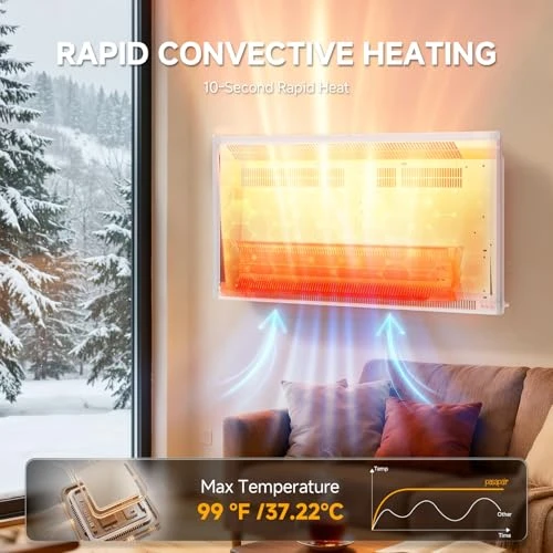 Convection Panel Space Heater with WiFi App Control — Portable Heating Solutions, Pasapair
