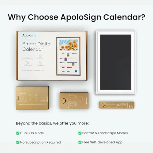 Digital Calendar with Touchscreen — Calendars, Apolosign