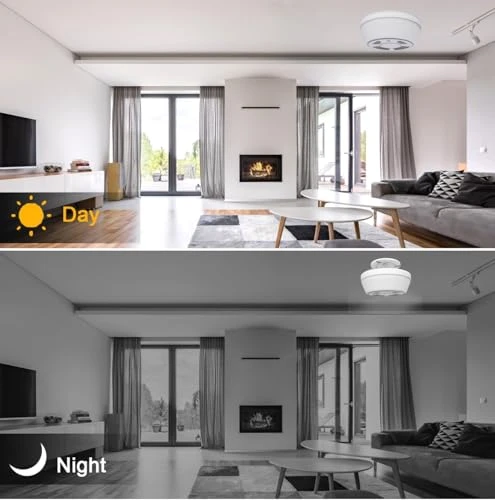 Security Camera with Smoke Detector — Covert Surveillance, WNAT