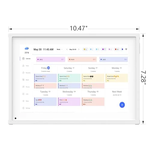Smart Digital Calendar Planner and Chore Chart — Digital Frames, moonka