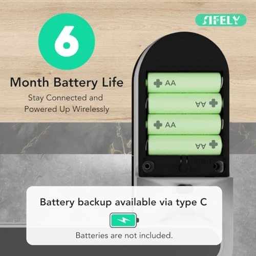 Smart Door Lock with Handle and Keypad — Electromagnetic Security Locks, Sifely