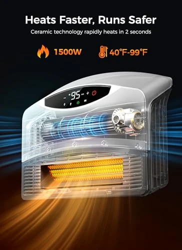 Smart Wall Heater — Portable Heating Solutions, GiveBest