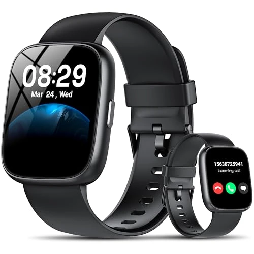 Smart Watch with Alexa Built-in, 1.83" HD Touchscreen Fitness Tracker with Bluetooth Calling — Smartwatches, Cillso