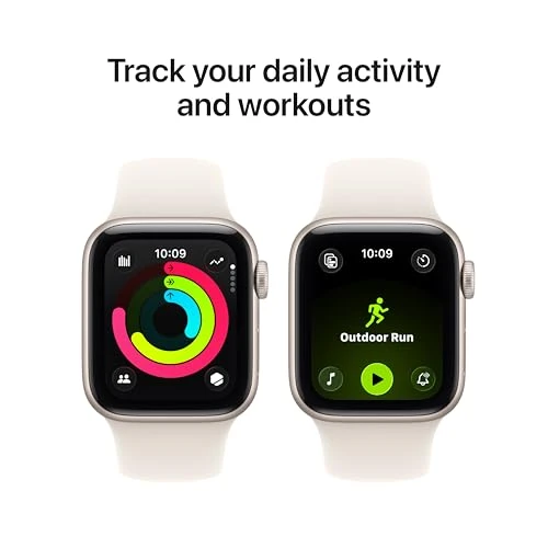 Smartwatch with GPS, Fitness and Sleep Tracking, Heart Rate Monitor, Always-On Display, Water Resistant — Smartwatches, Apple