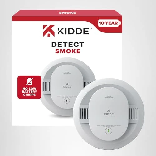 Smoke Detector with 10-Year Battery — Carbon Monoxide Detectors, Kidde
