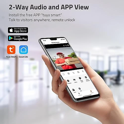 Video Doorbell Intercom System with Monitor — Smart Home Security, AMOCAM