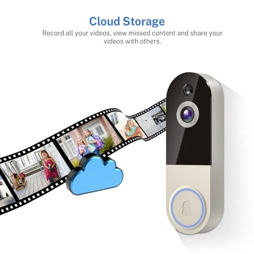 WiFi Video Doorbell Camera with Human Detection — Smart Home Security, NariOrbi