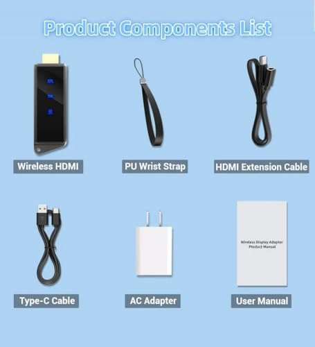 Wireless HDMI Display Dongle Adapter — USB, BRAIDOL