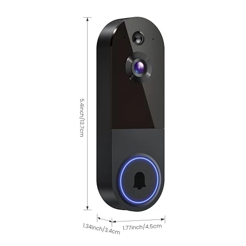 Wireless Wi-Fi Video Doorbell Camera — Smart Home Security, NodeGlow