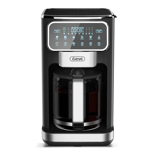 12-Cup Programmable Coffee Maker with Touch Screen & Reusable Filter — Coffee Makers, Gevi