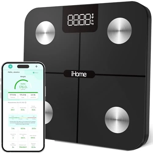 Digital WiFi Smart Scale for Body Weight — Weight Management Tools, iHome