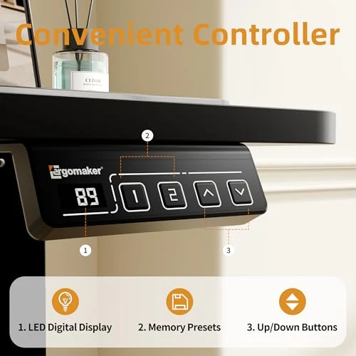 Electric Standing Desk with Splice Board — Office, ERGOMAKER