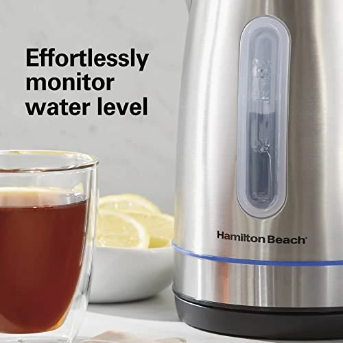 Electric Tea Kettle with LED Light Ring — Kettles & Tea Machines, Hamilton Beach