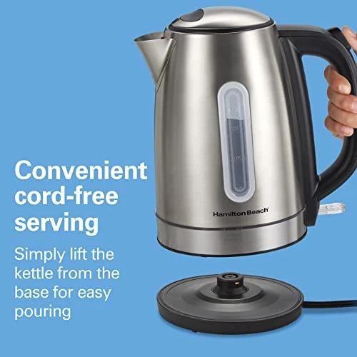 Electric Tea Kettle with LED Light Ring — Kettles & Tea Machines, Hamilton Beach