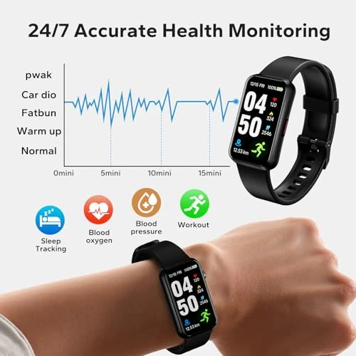 Fitness Smart Tracker with 24/7 Health Monitoring — Smartwatches, pixtlcoe