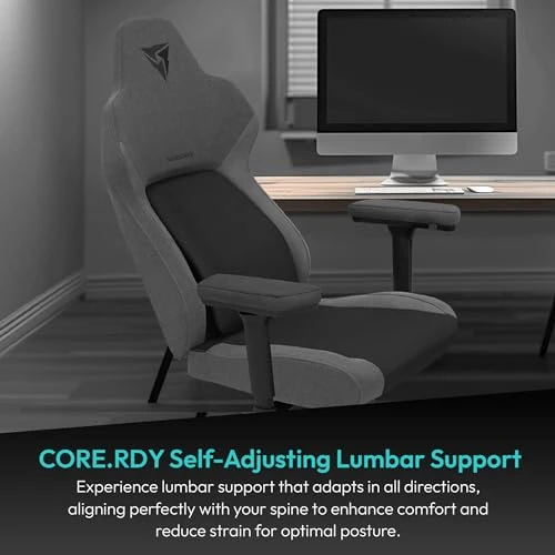 Gaming Chair with Automatic Lumbar Support — Desk Chairs, ThunderX3