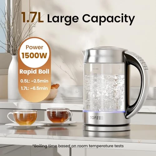 Glass Electric Kettle — Kettles & Tea Machines, Topzee