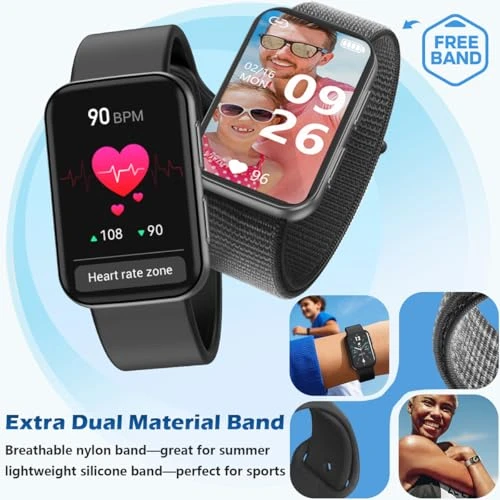 Health Fitness Tracker with Blood Oxygen Monitor, Heart Rate, Blood Pressure, and Sleep Tracking — Smartwatches, MorePro