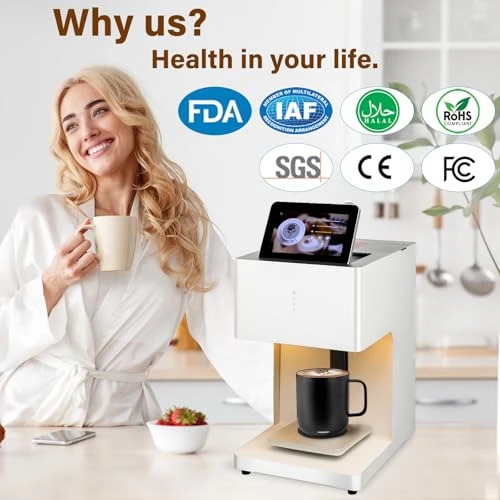 High-Resolution Portable Auto Coffee Latte Art Maker — Edible Printers, WISHILO