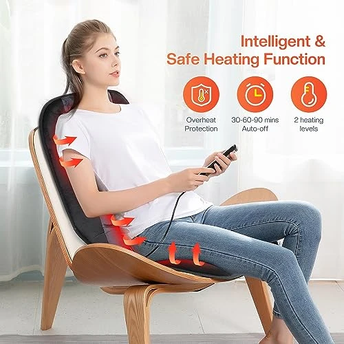 Massage Chair Pad with Heat — Back Relief Solutions, CILI