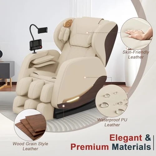 Massage Chair Recliner with Zero Gravity, Full Body Massage, Heating, and Bluetooth — Massage Equipment, yewglen
