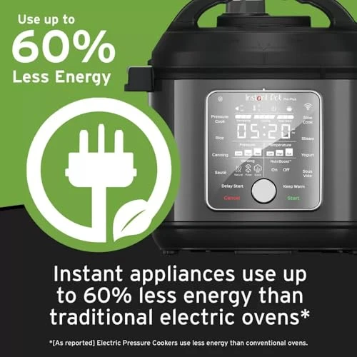 Pressure Cooker with WiFi Control, Nutri-Boost, Rice Cooker, Slow Cook, Sauté, Yogurt Maker, Sous Vide & Steam — Electric Pressure Cookers, Instant Pot