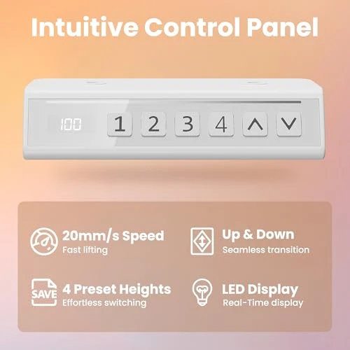 Small Electric Standing Desk Adjustable Height — Office, HUANUO