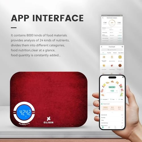 Smart Kitchen Scale with Bluetooth App — Weight Management Tools, EILISON