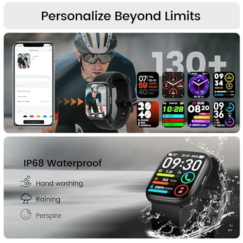 Smart Watch with Alexa Built-in, 1.83" HD Touchscreen Fitness Tracker with Bluetooth Calling — Smartwatches, Cillso