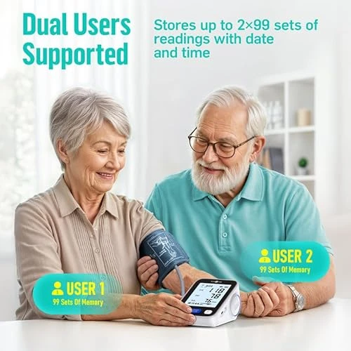 Upper Arm Blood Pressure Monitor with Wide Range Cuff — Blood Pressure Monitors, runstar