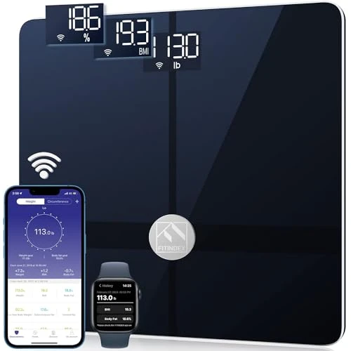 Wi-Fi Scale for Body Weight — Body Composition Analysis, FITINDEX