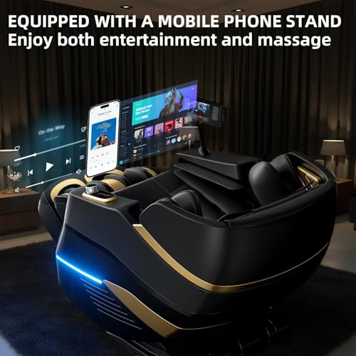 Zero Gravity 3D SL-Track Shiatsu Massage Recliner Chair with Heat System, Body Scan, and Full-Body Airbag Massage — Beds & Tables, Dr.hiumi