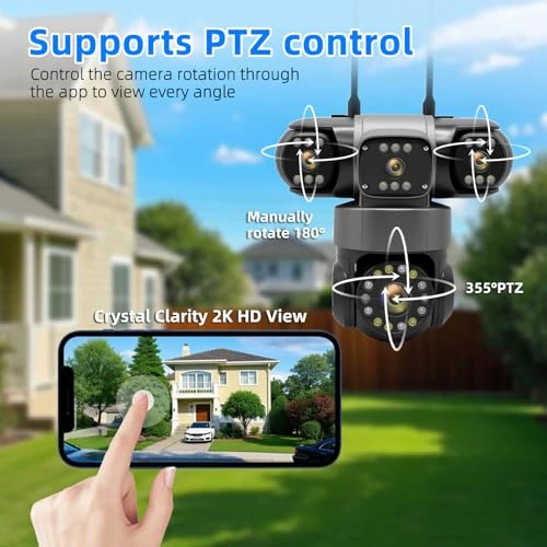 4-Lens Security Camera System — Outdoor Security Cameras, GUDFIDELIO