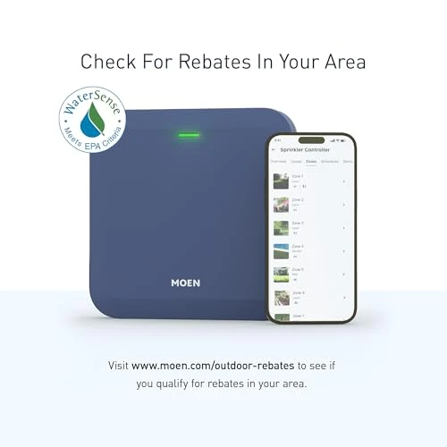 8-Zone Smart Sprinkler Controller — Controllers, Moen