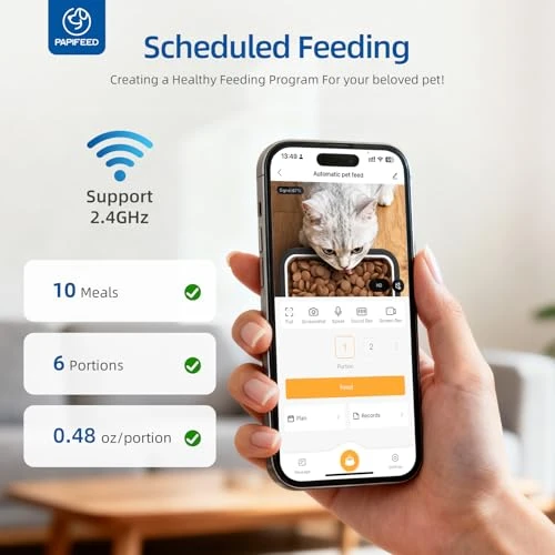 Automatic Pet Feeder with Camera and Two-Way Audio — Automatic Feeders, PAPIFEED