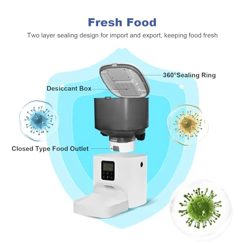 Automatic Pet Feeder with Voice Recorder — Automatic Feeders, ANDOLL HOME