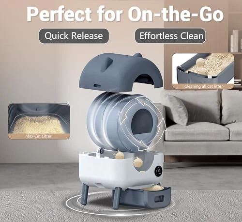 Automatic Self Cleaning Litter Box — Self-Cleaning, MeowWhimsy