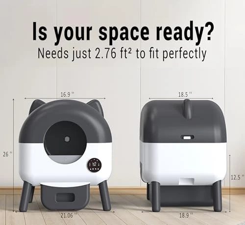 Automatic Self Cleaning Litter Box — Self-Cleaning, MeowWhimsy
