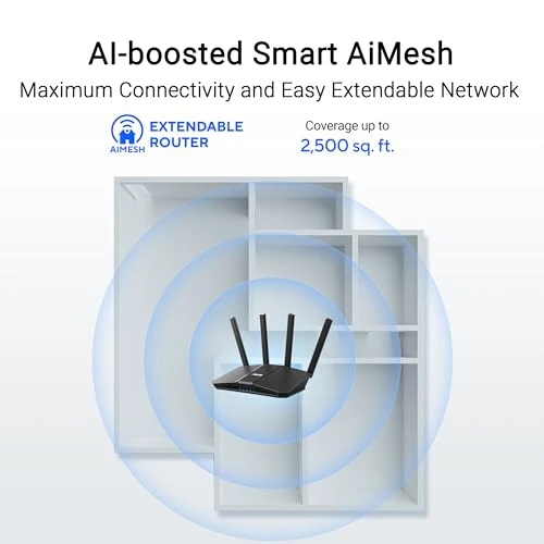 Dual-Band WiFi 7 Smart AiMesh Extendable Router — Routers, Asus